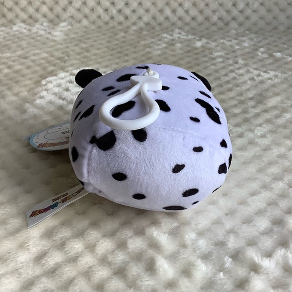 Moosh Moosh Clipz Dozer Dalmatian Plush Keychain Stuffed Animal - Picture 12 of 15